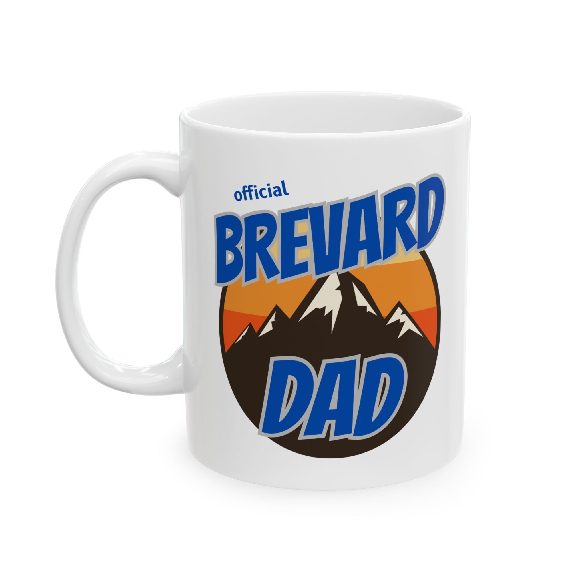 Brevard College Ceramic Mug — Est. 1853 Blue Logo Coffee Cup (11oz & 15oz)